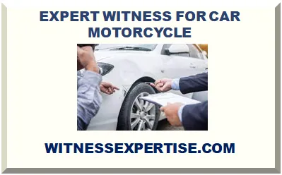 EXPERT WITNESS FOR CAR MOTORCYCLE ACCIDENT