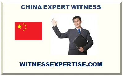CHINA EXPERT WITNESS